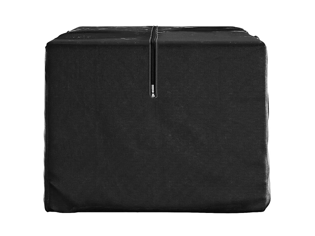 Sac de rangement pour coussins de jardin noir 150x75x75 cm PE