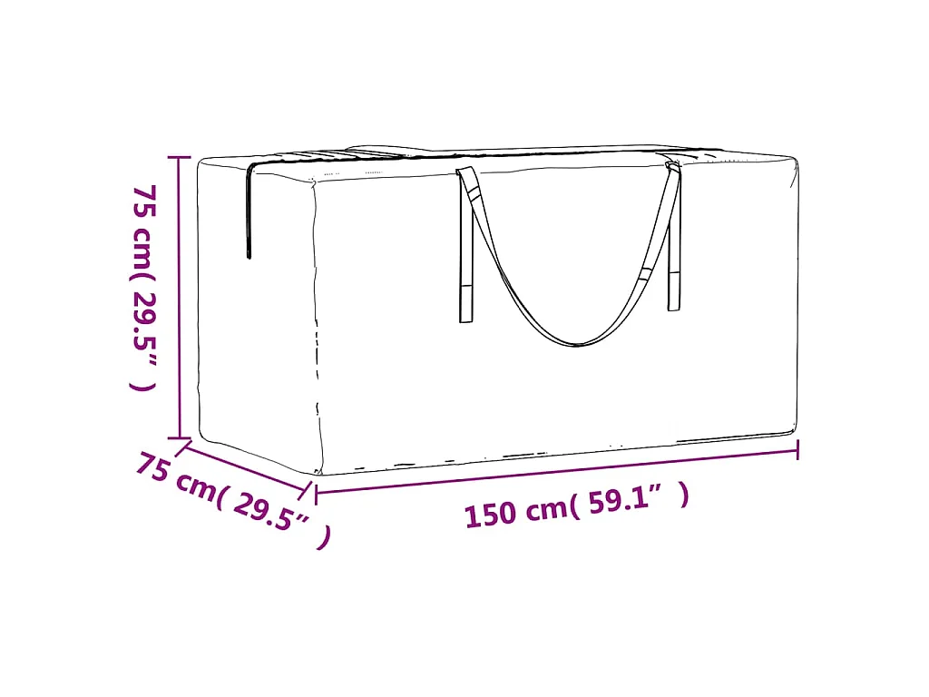 Sacs de rangement pour sapin de Noël 2 pcs noir polyéthylène