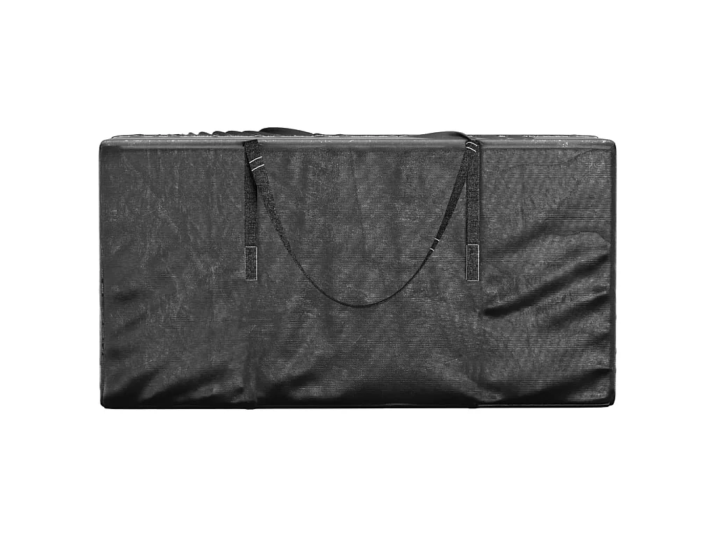 Sacs de rangement pour sapin de Noël 2 pcs noir polyéthylène