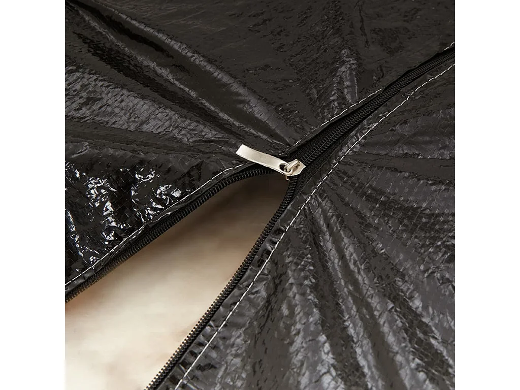 Sac de rangement pour sapin de Noël noir 135x40x55 cm PE