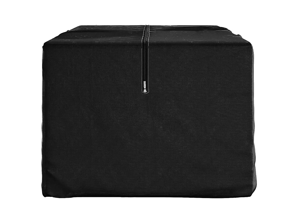 Sac de rangement pour coussins de jardin noir 135x40x55 cm PE