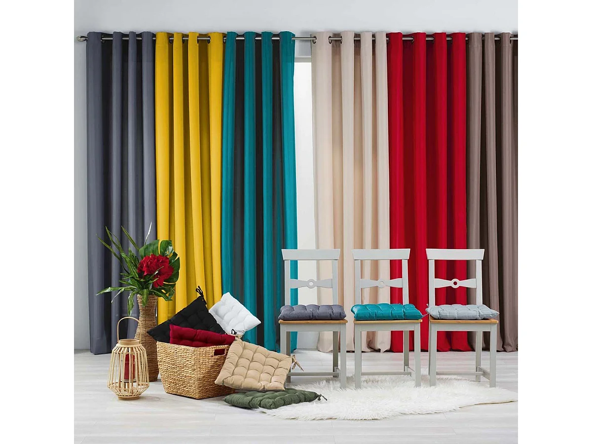 Galette de Chaise Matelassée "Essentiel" 40x40cm Noir