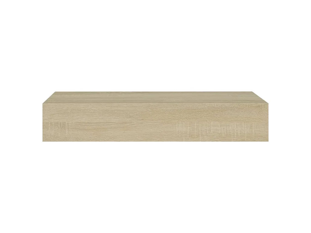 Wandregal mit Schublade Eichen-Optik 60x23,5x10 cm MDF