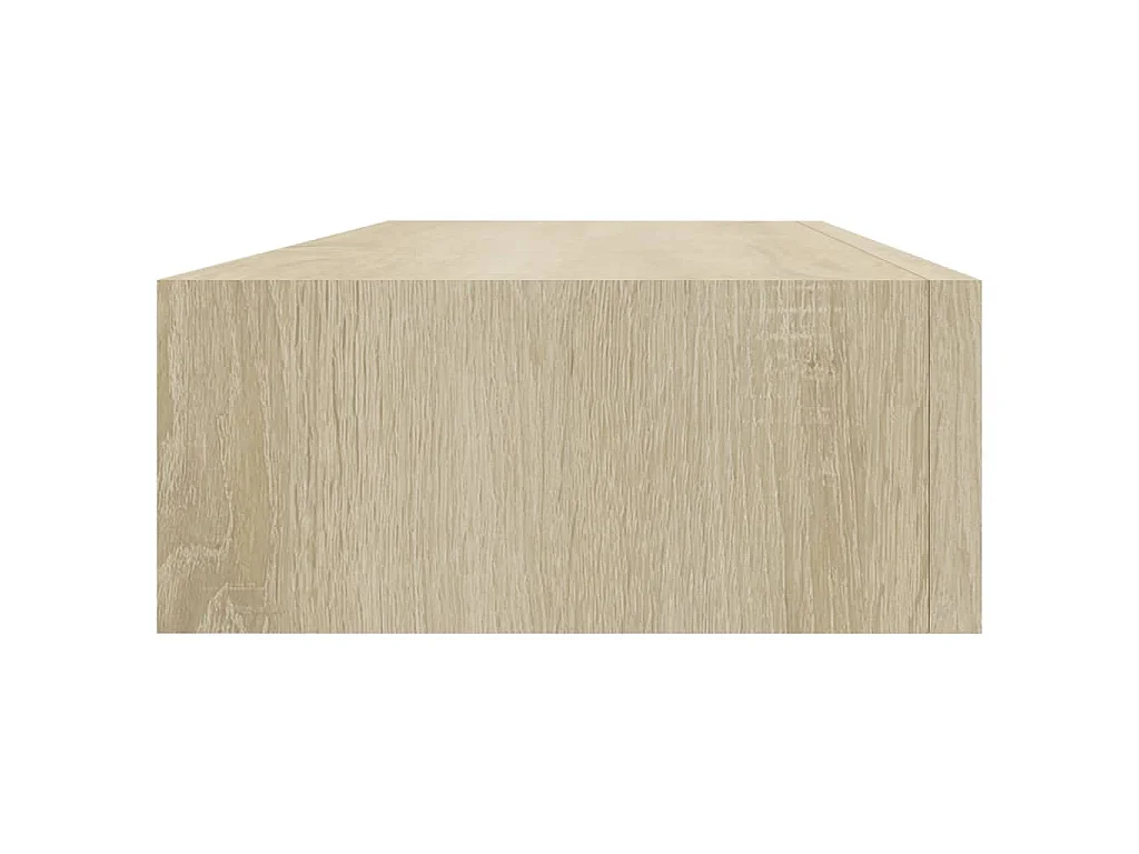 Wandregal mit Schublade Eichen-Optik 60x23,5x10 cm MDF