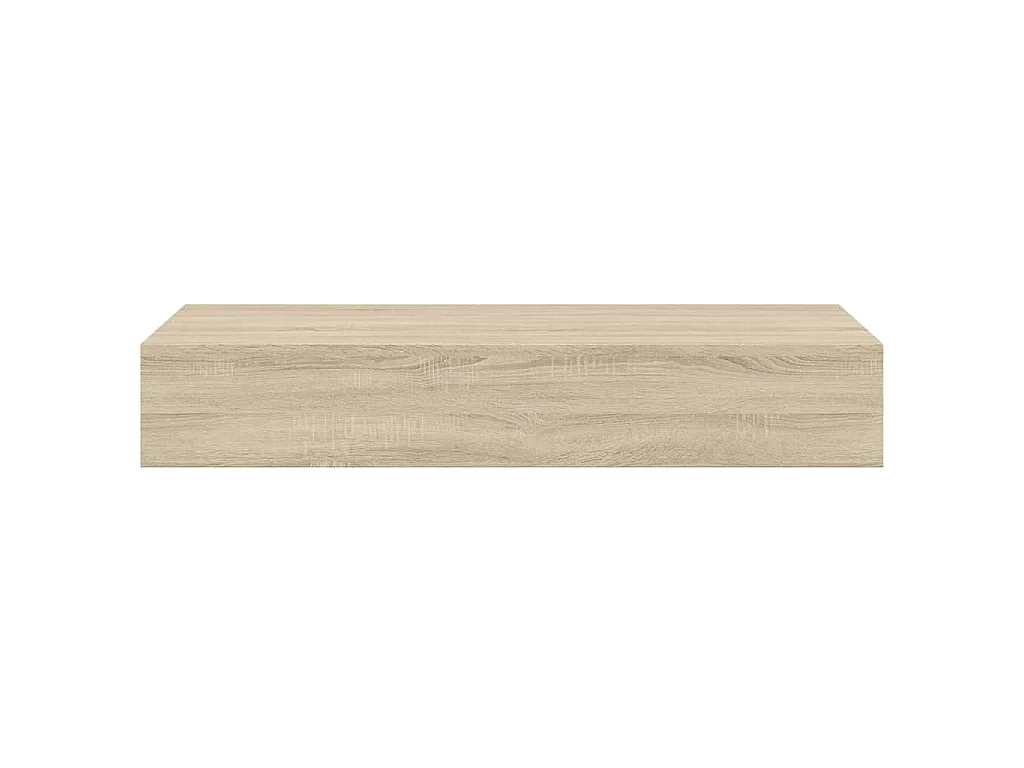 Étagère à tiroir murale chêne 60x23,5x10 cm MDF