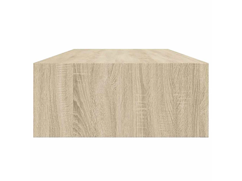 Étagère à tiroir murale chêne 60x23,5x10 cm MDF