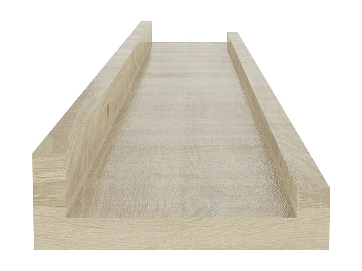 Wandregale 4 Stk. Sonoma-Eiche 60x9x3 cm
