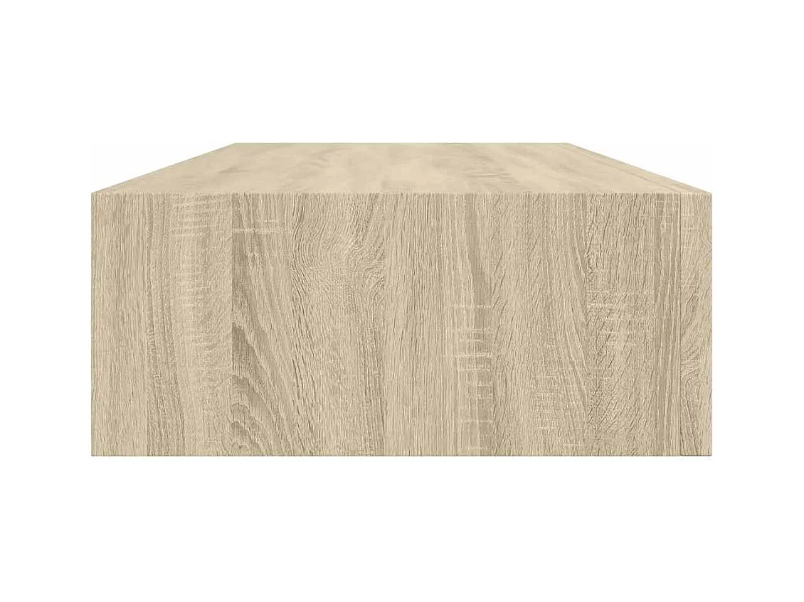 Scaffali con Cassetti da Parete 2 pz Rovere 60x23,5x10 cm MDF