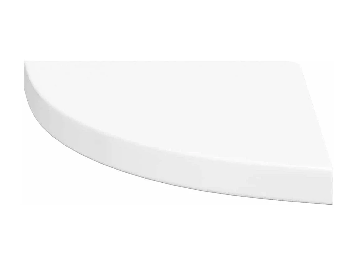 Hoekschap zwevend 35x35x3,8 cm MDF hoogglans wit