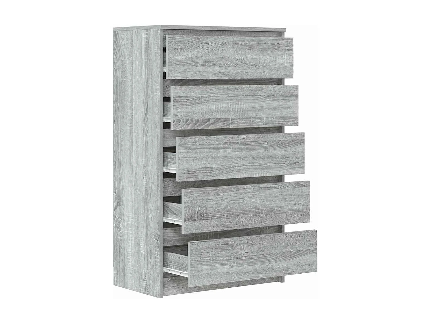 Schubladenschrank Grau Sonoma 60x36x103 cm Holzwerkstoff
