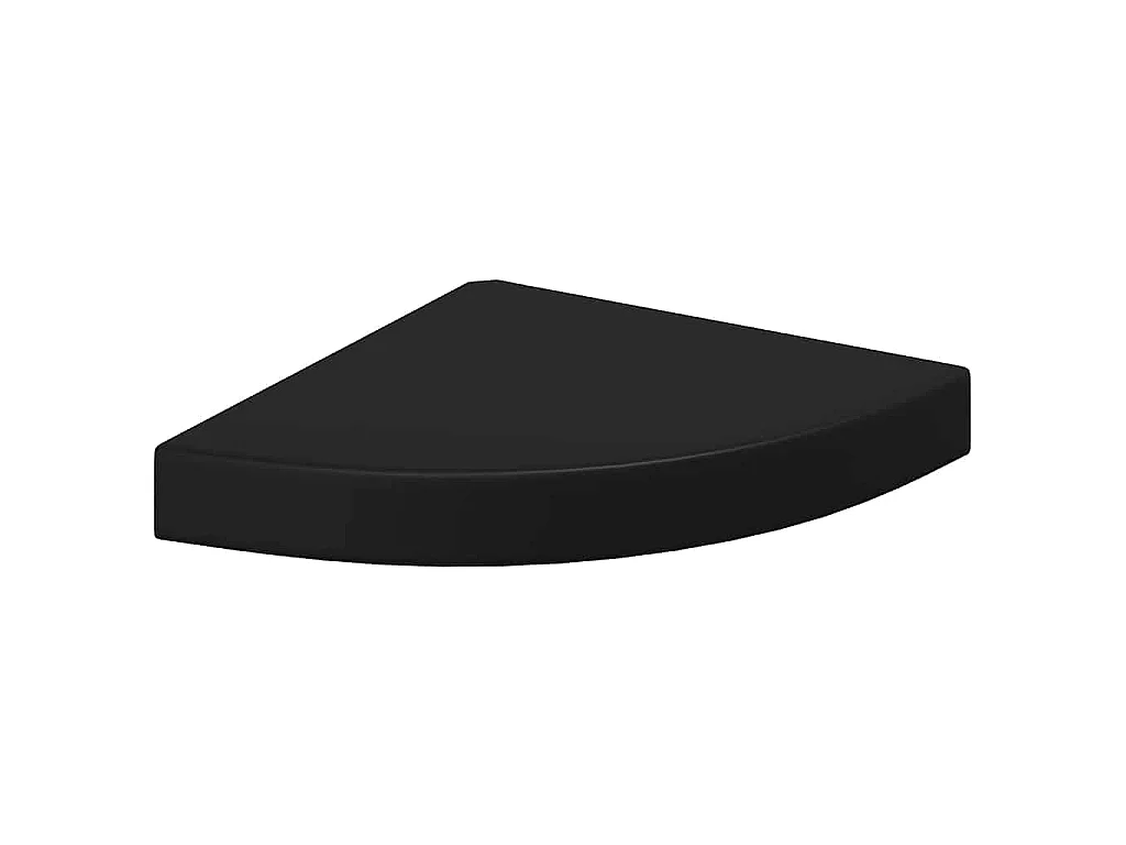 Hoekschap zwevend 25x25x3,8 cm MDF zwart