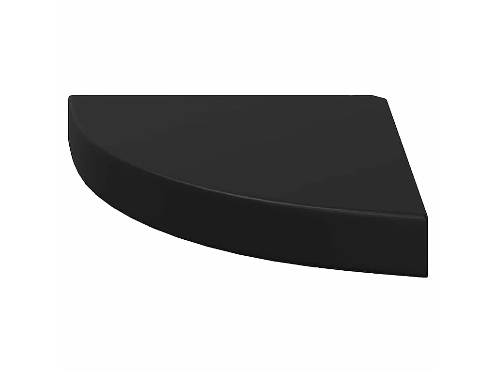 Hoekschap zwevend 25x25x3,8 cm MDF zwart