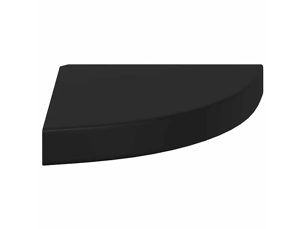 Hoekschap zwevend 25x25x3,8 cm MDF zwart