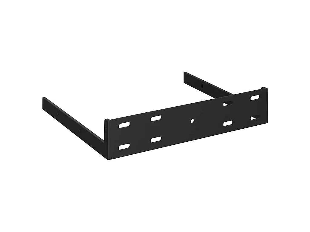 Hoekschap zwevend 25x25x3,8 cm MDF zwart