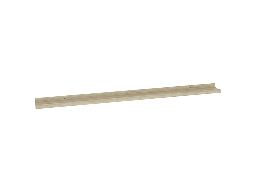 Prateleiras de parede 2 pcs 115x9x3 cm carvalho sonoma