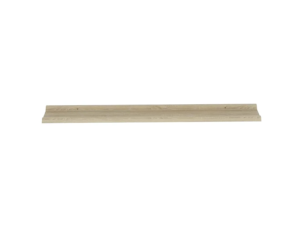Prateleiras de parede 2 pcs 115x9x3 cm carvalho sonoma