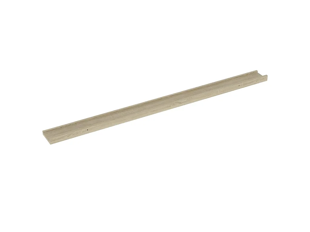 Prateleiras de parede 2 pcs 115x9x3 cm carvalho sonoma