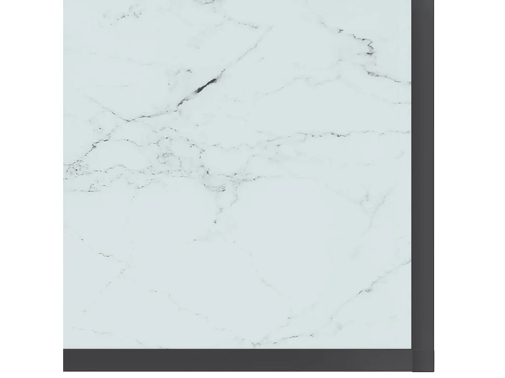 Mesa consola branco 220x35x75,5 cm vidro temperado