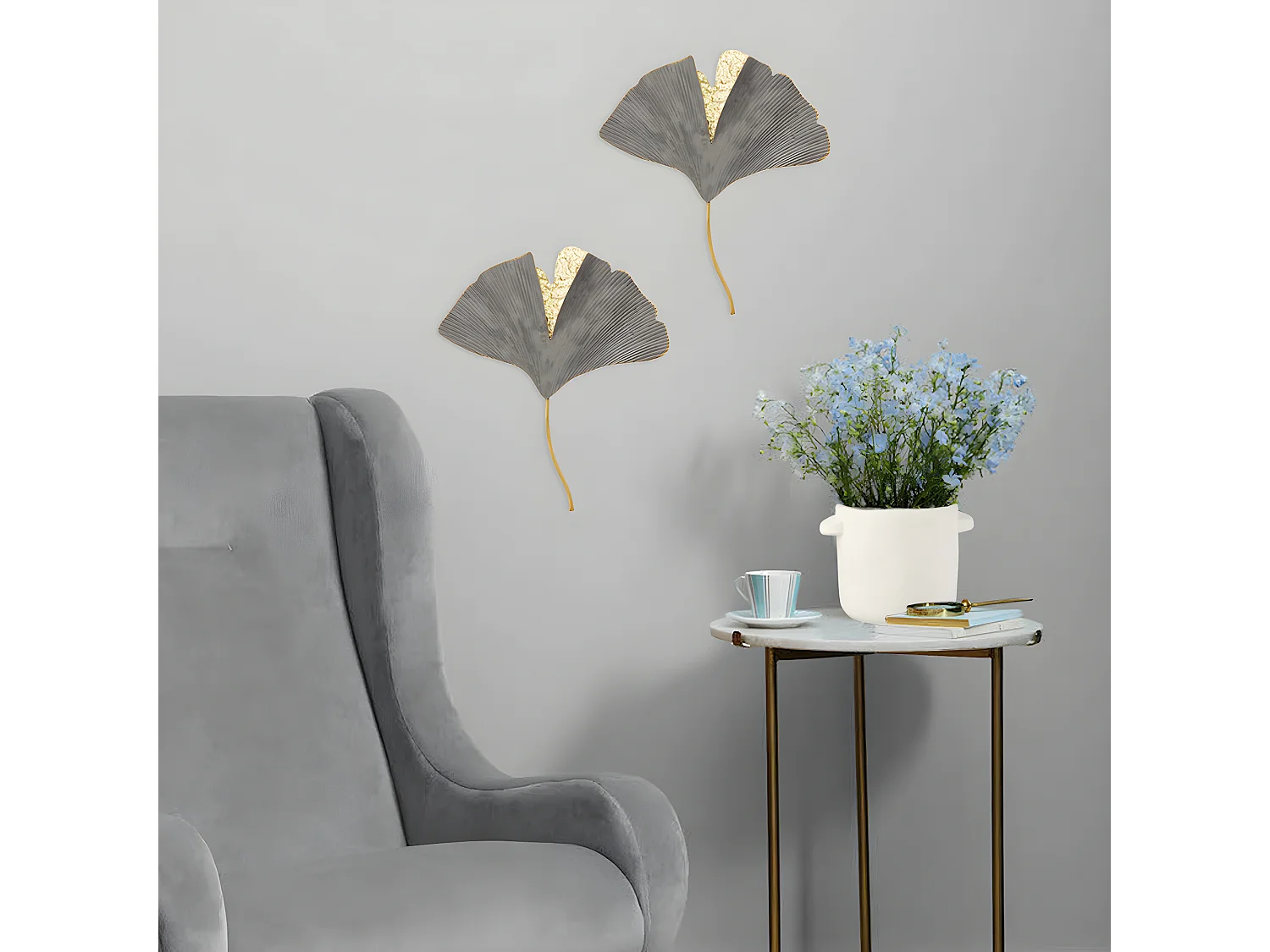 Cache pot Blanc en ciment