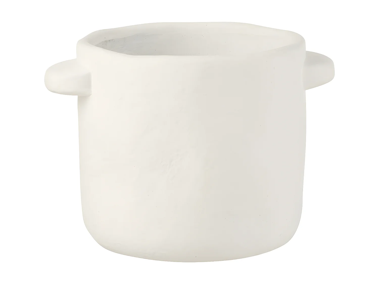 Cache pot en ciment Blanc