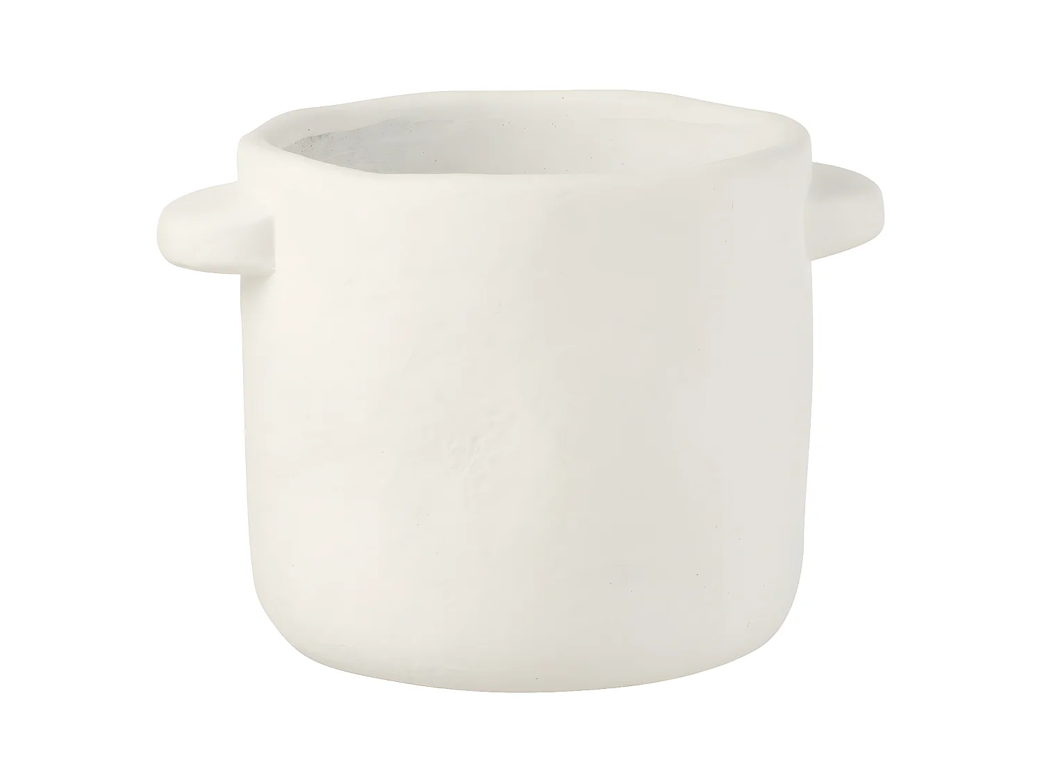 Cache pot en ciment Blanc