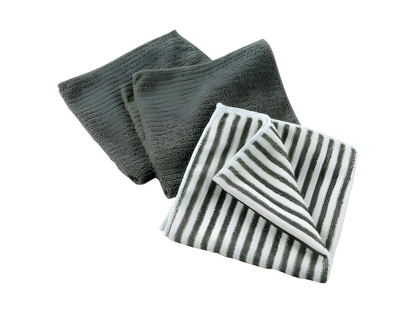 Lot De 3 Torchons Microfibre Cuistot 40x40cm Lin