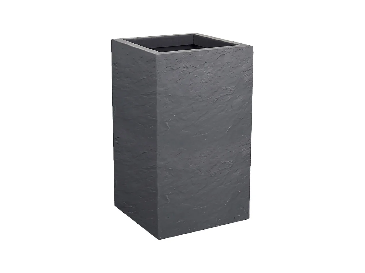 Kubischer Kunststoff-Blumenkübel Volcania Up Carre 36L mit Wasserretentionszone