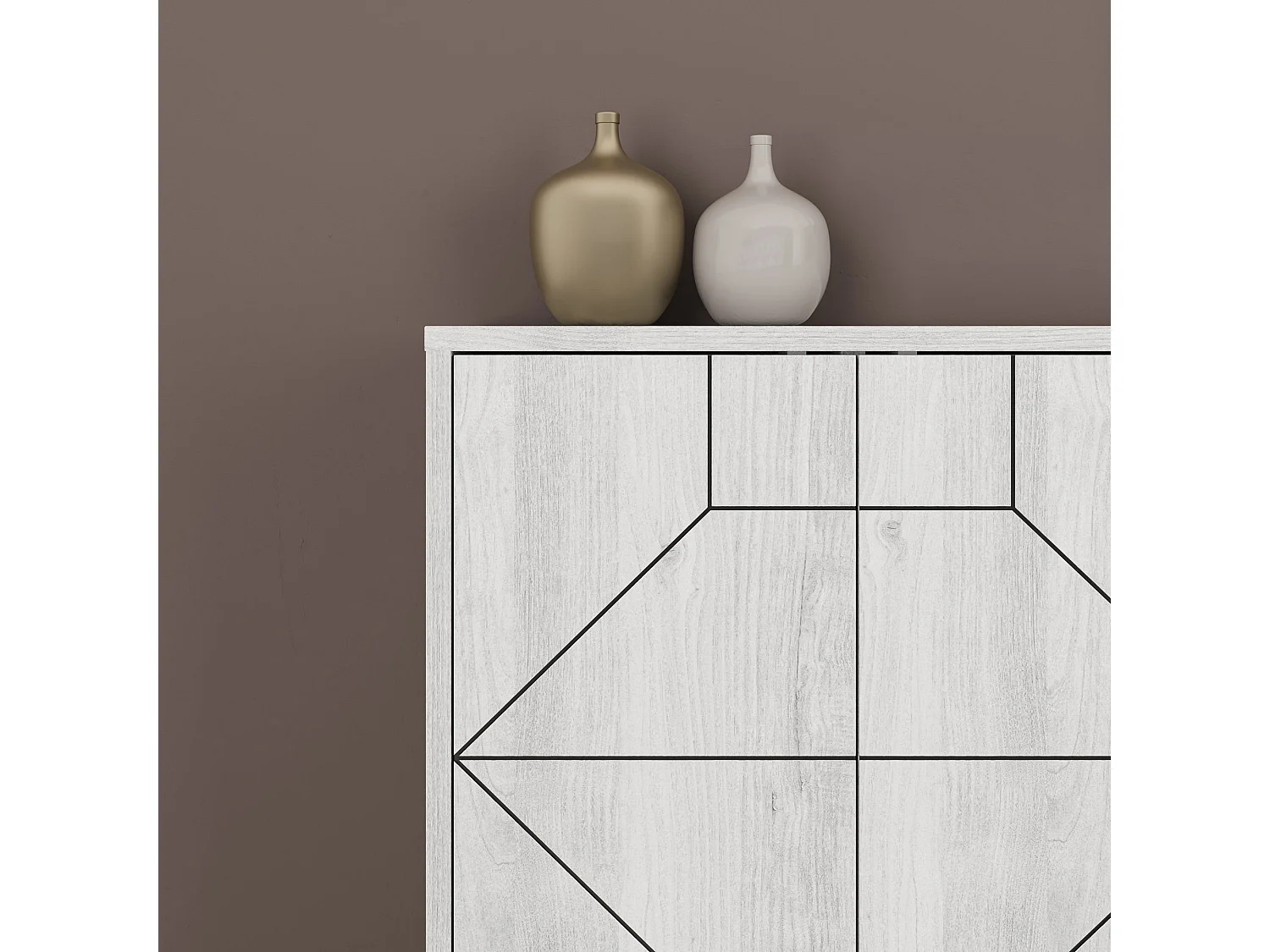 Aparador Dune 183 blanco 184x35x77.4 cm