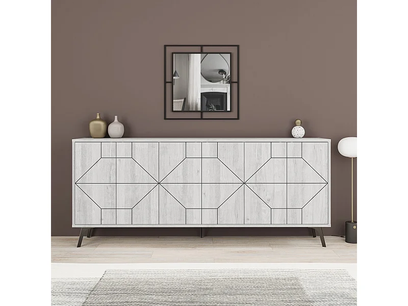 Aparador Dune 183 blanco 184x35x77.4 cm