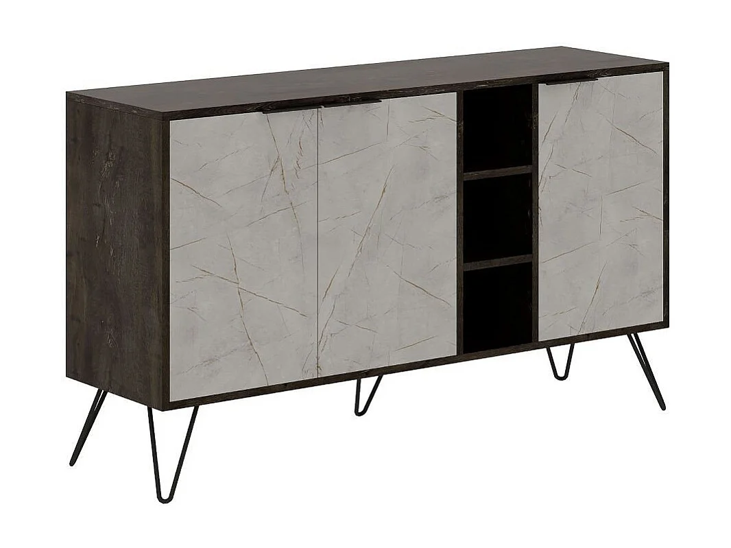 Buffet 3 nissen en 3 deuren L142 cm - Clara