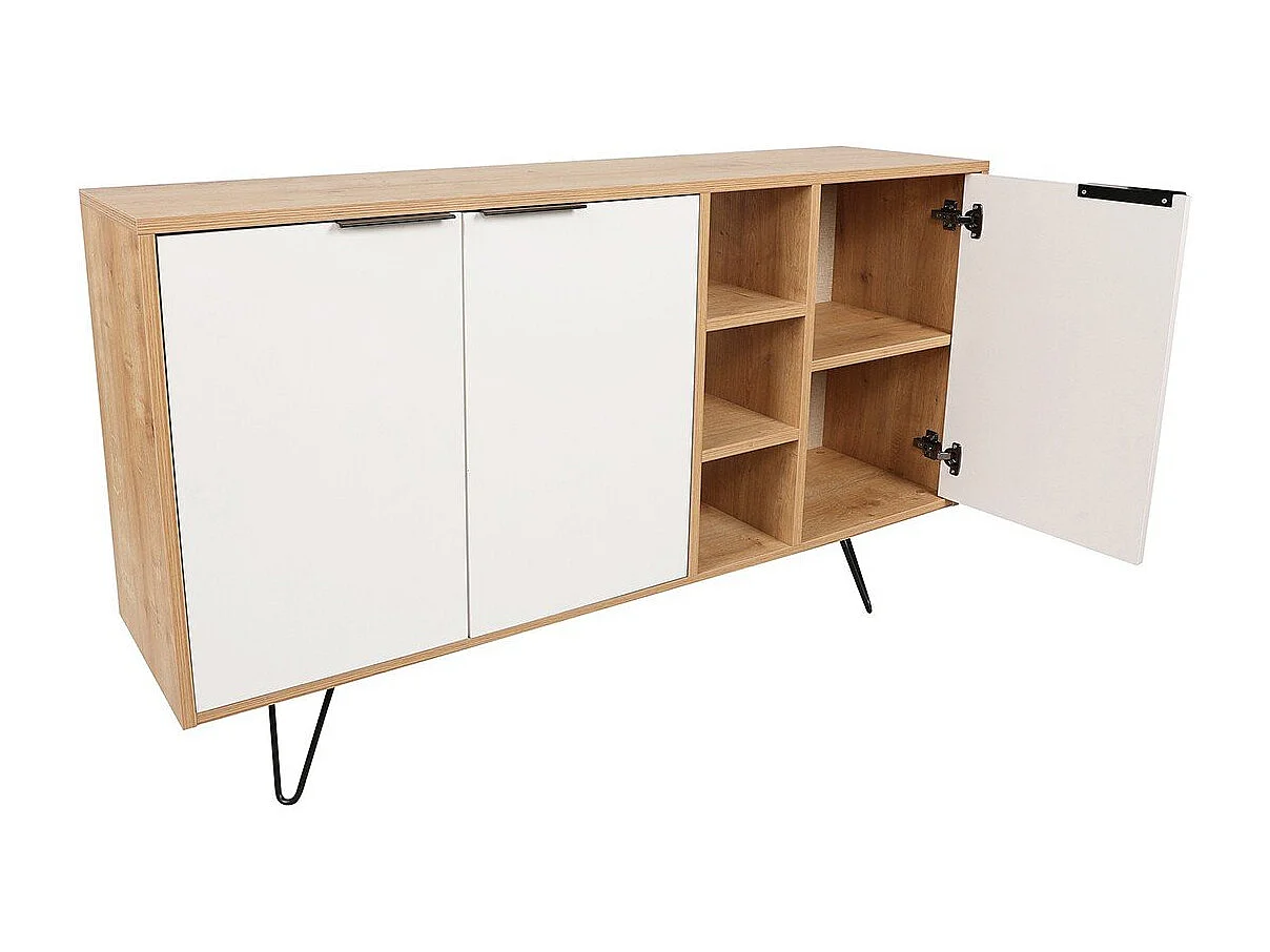 Buffet 3 nissen en 3 deuren L142 cm - Clara