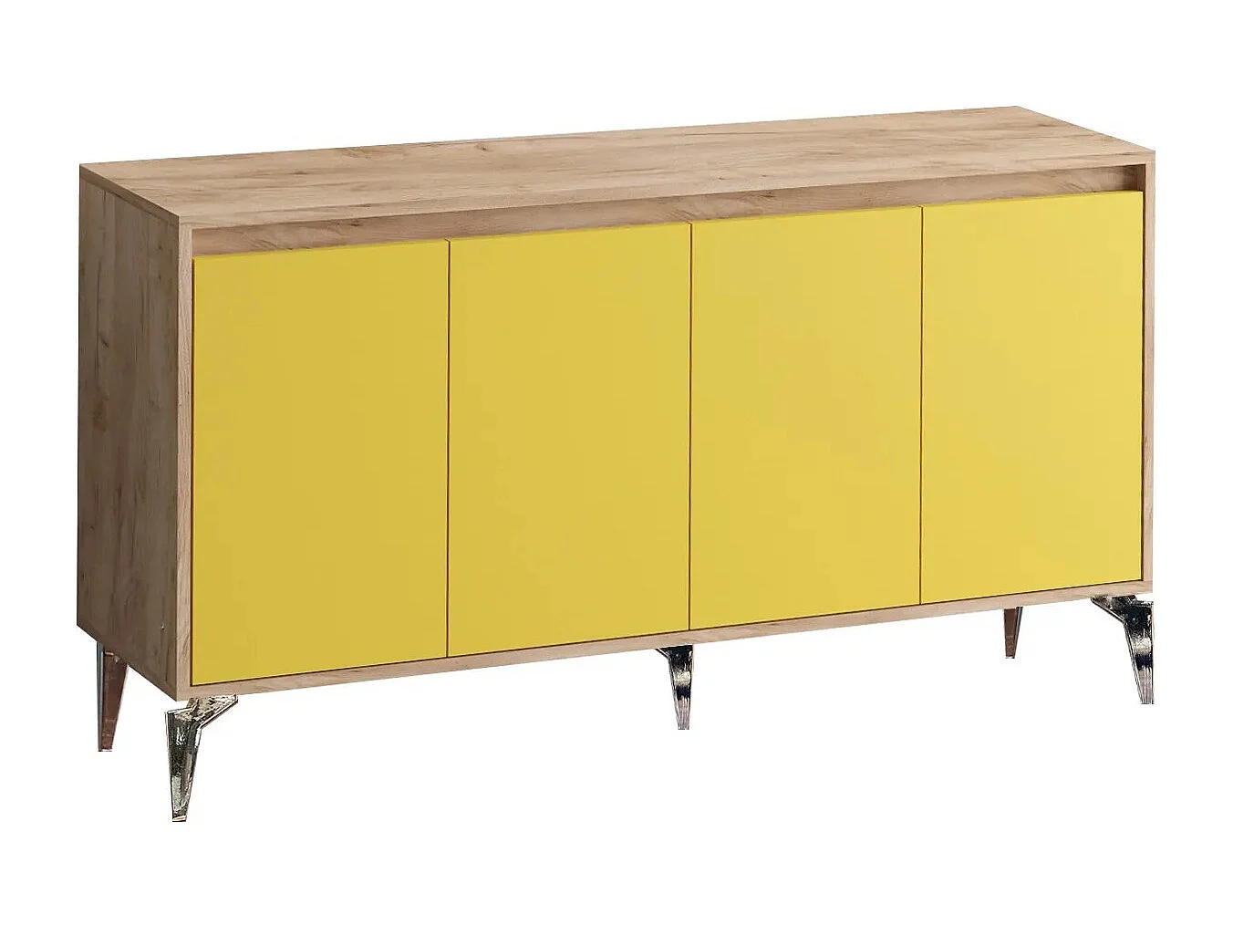 Aparador UTAH color roble Amarillo 140x40x94 cm