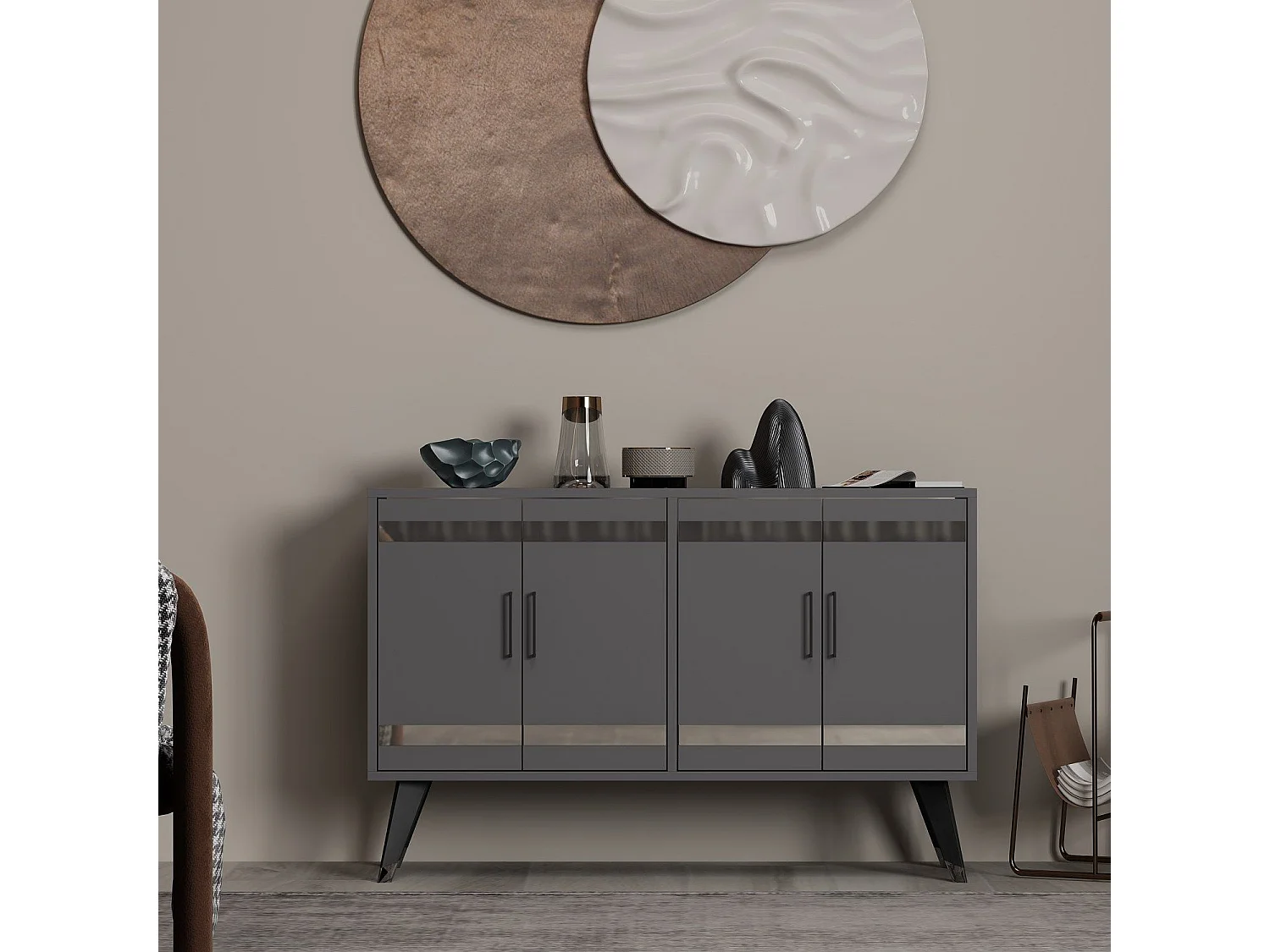 Buffet Aquilae L120cm Anthracite