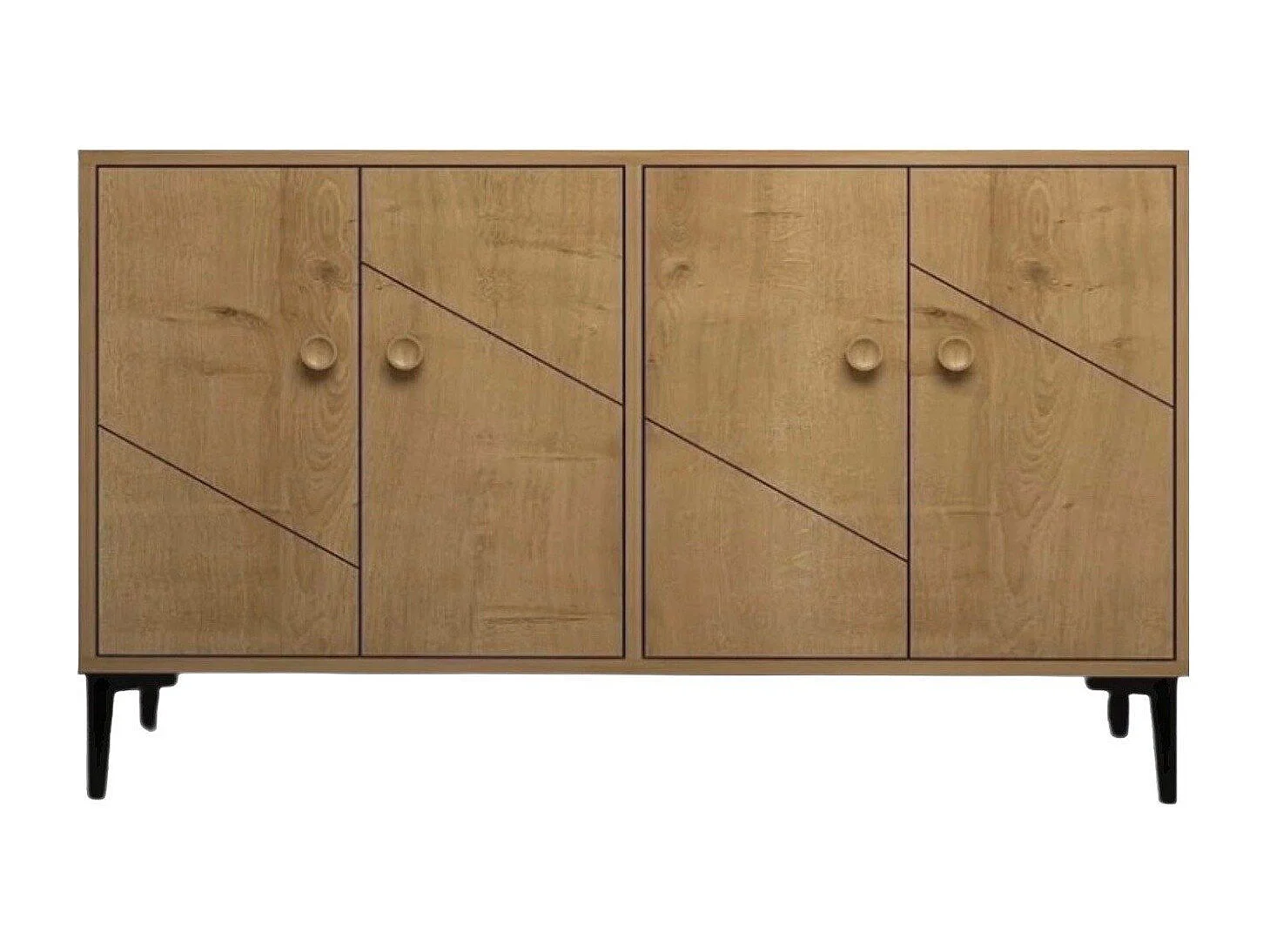 Aparador Kailua 1959, Roble, 75x120x30cm, Aglomerado laminado