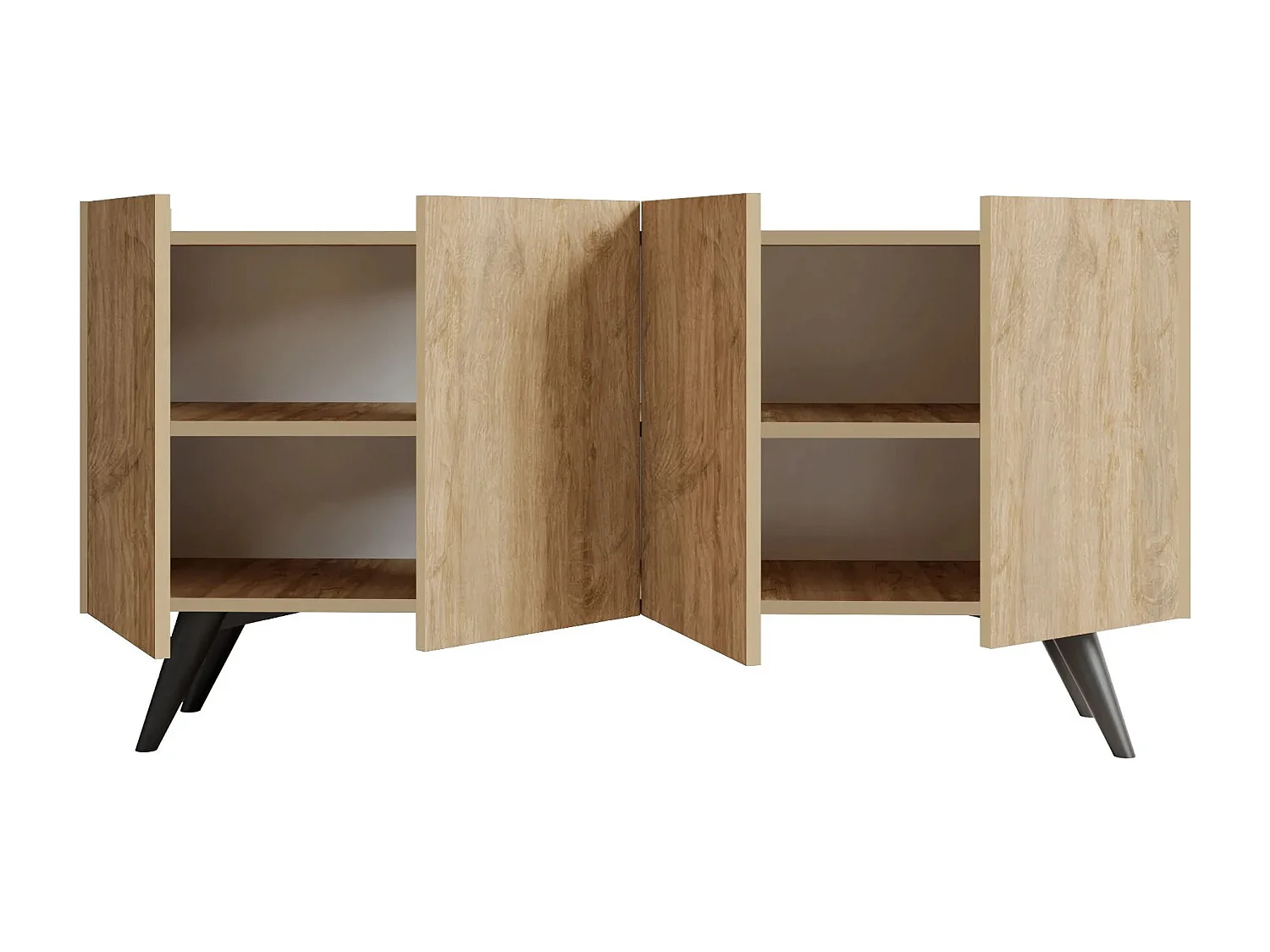 Aparador Pekin color roble 150x76x40 cm