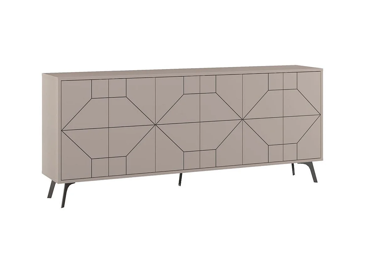 Buffet avec 6 portes décorées L184 cm - Dune