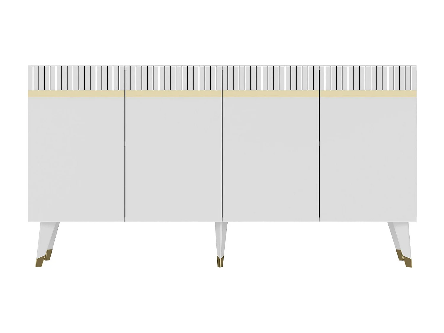 Aparador Defne Blanco dorado150x40x80 cm