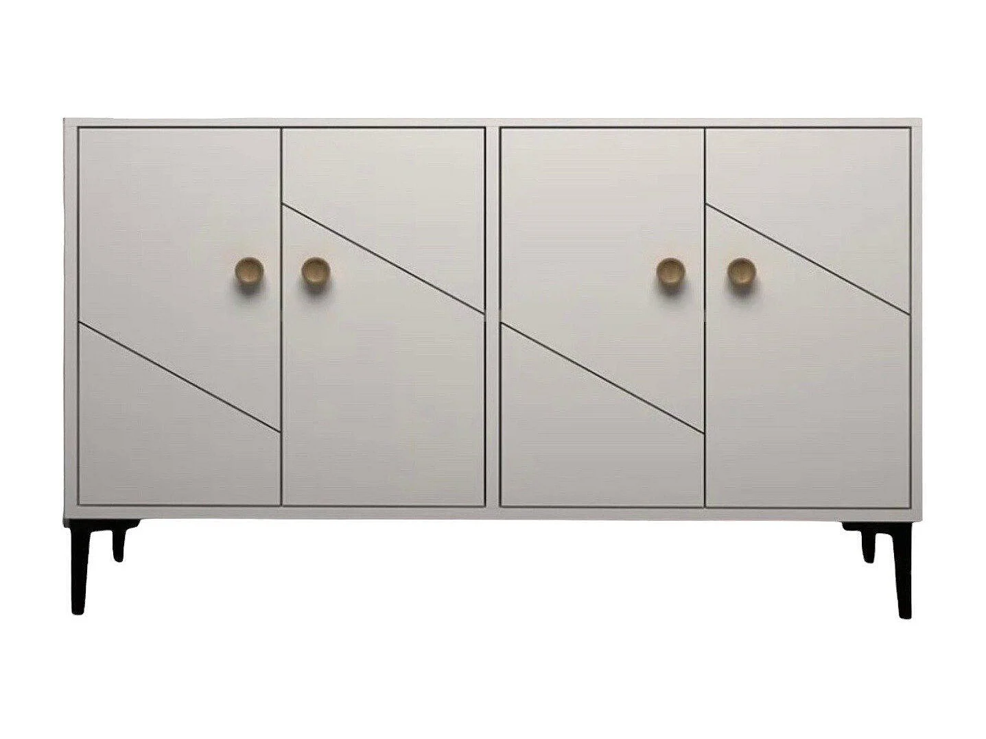 Aparador Kailua 1959, Blanco, 75x120x30cm, Aglomerado laminado