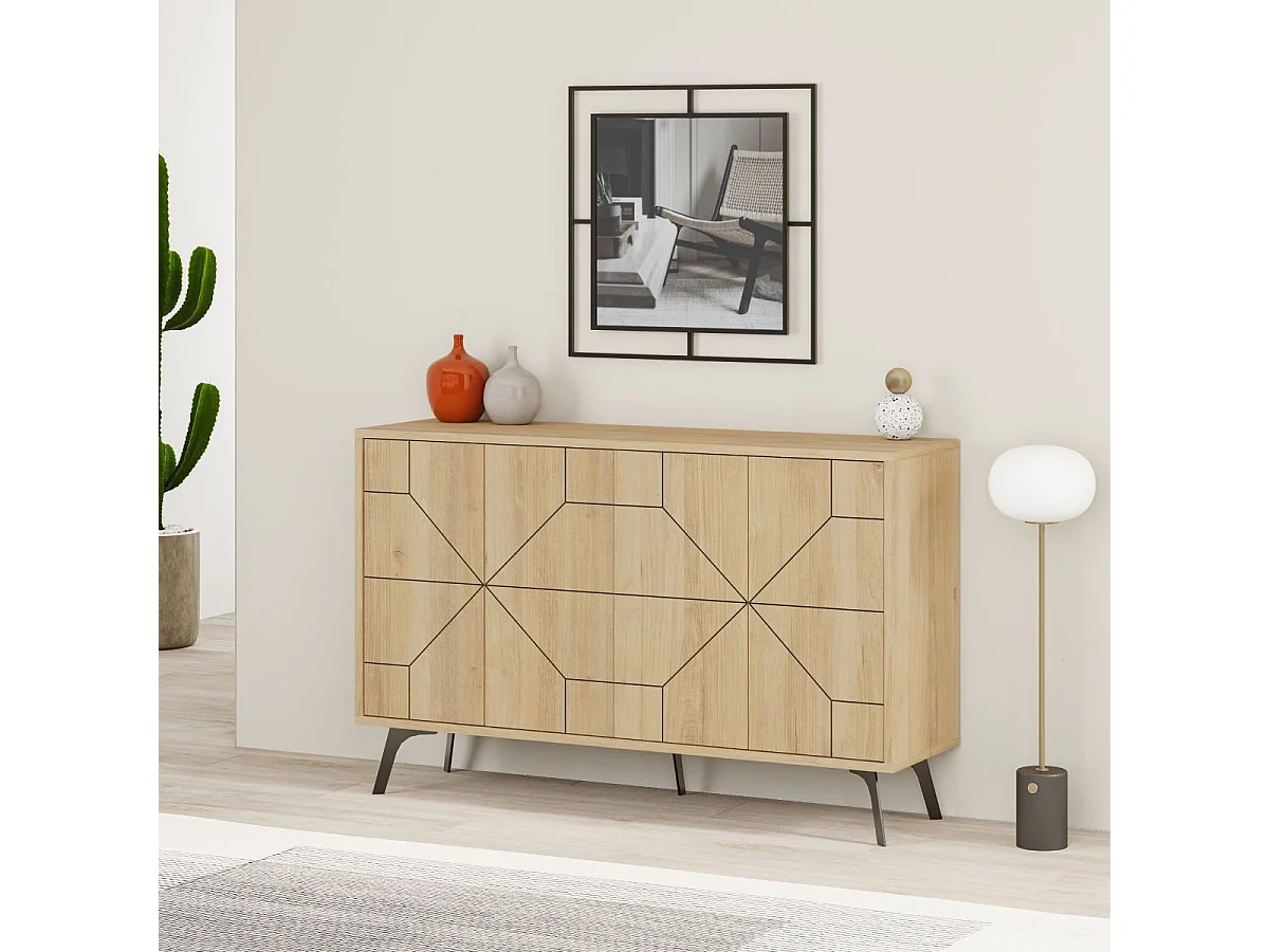 Sideboard mit 4 Türen B123 cm - Dune