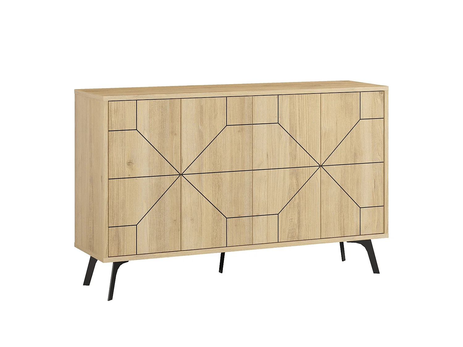 Buffet 4 portes décorées L123 cm - DUNE