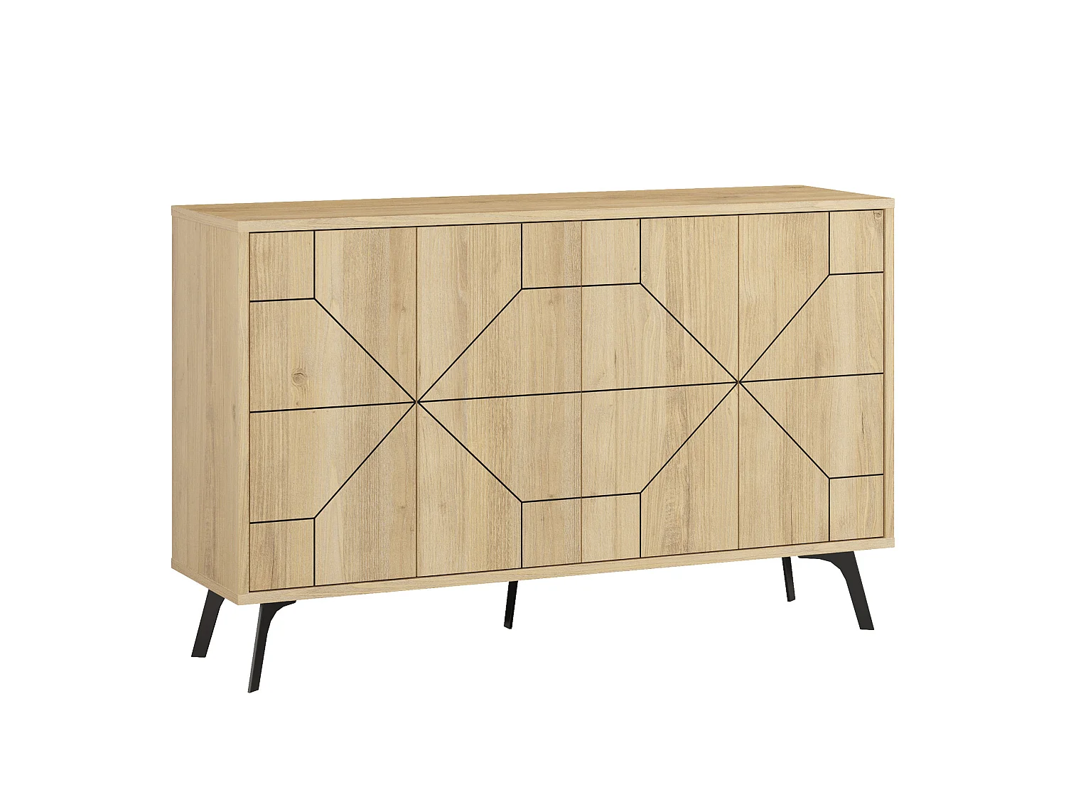 Buffet 4 portes décorées L123 cm - DUNE