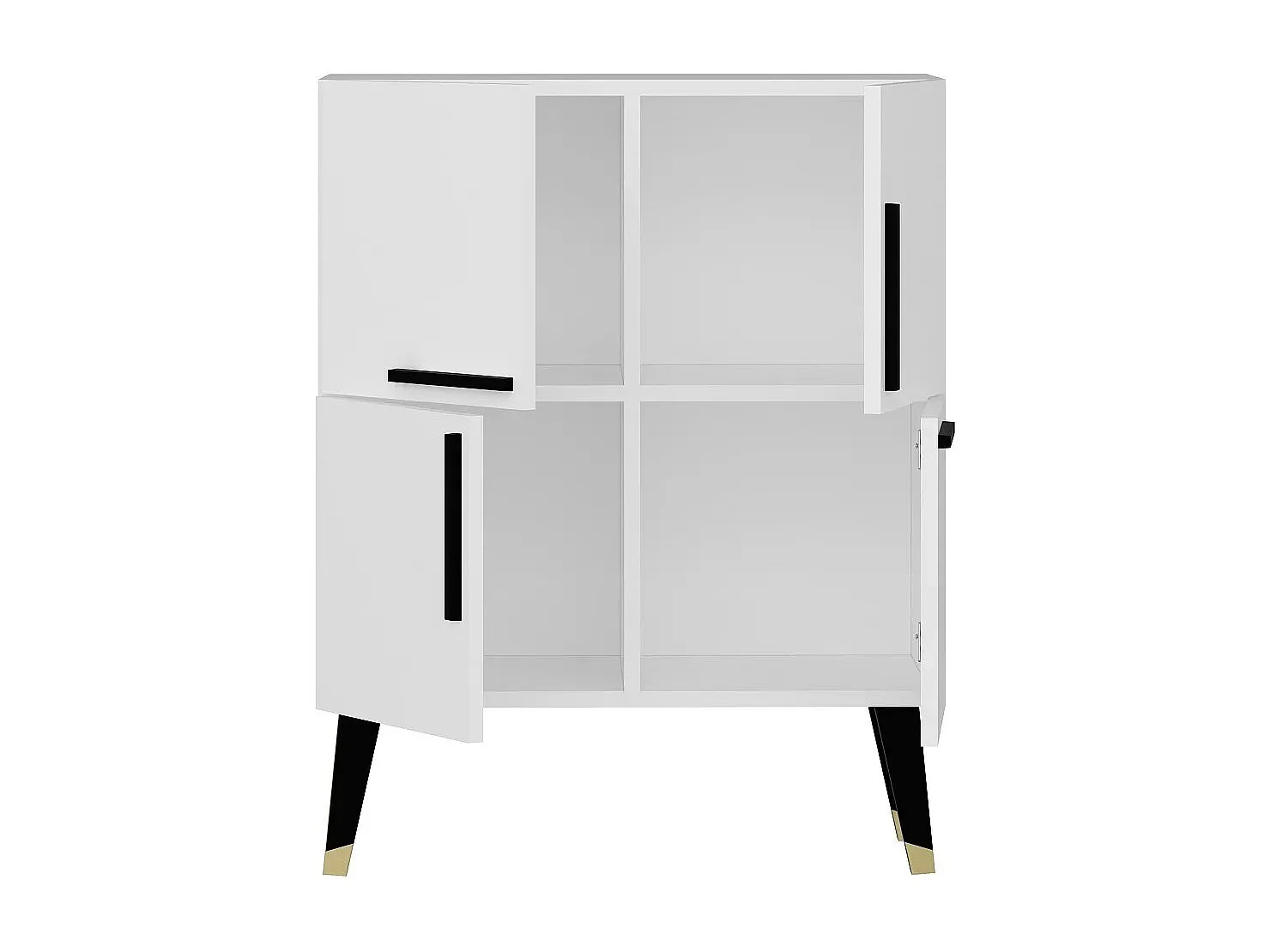 Aparador – 70 cm x 90 cm x 35 cm – Branco – Painel de Partículas