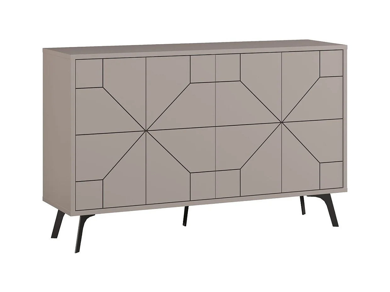Buffet 4 portes décorées L123 cm - DUNE