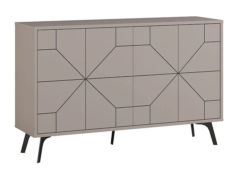 Buffet 4 portes décorées L123 cm - DUNE