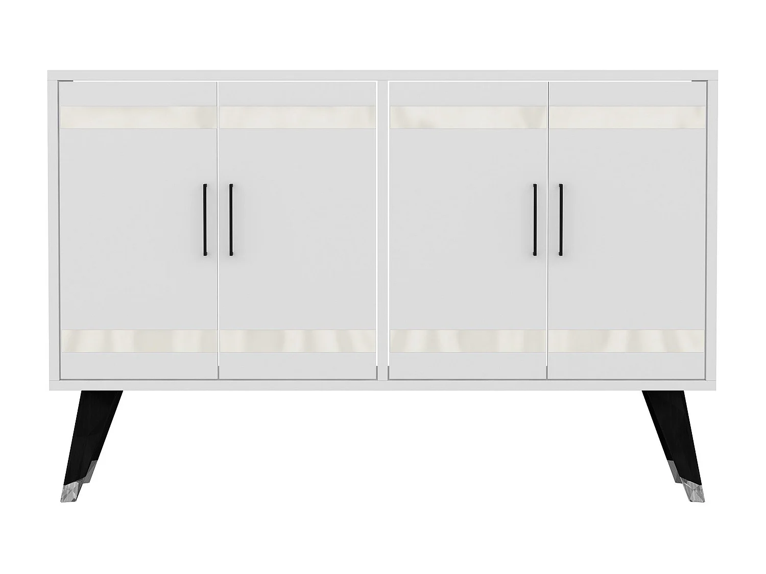 Móvel de TV – 120 cm x 30 cm x 80 cm – Branco – Aglomerado