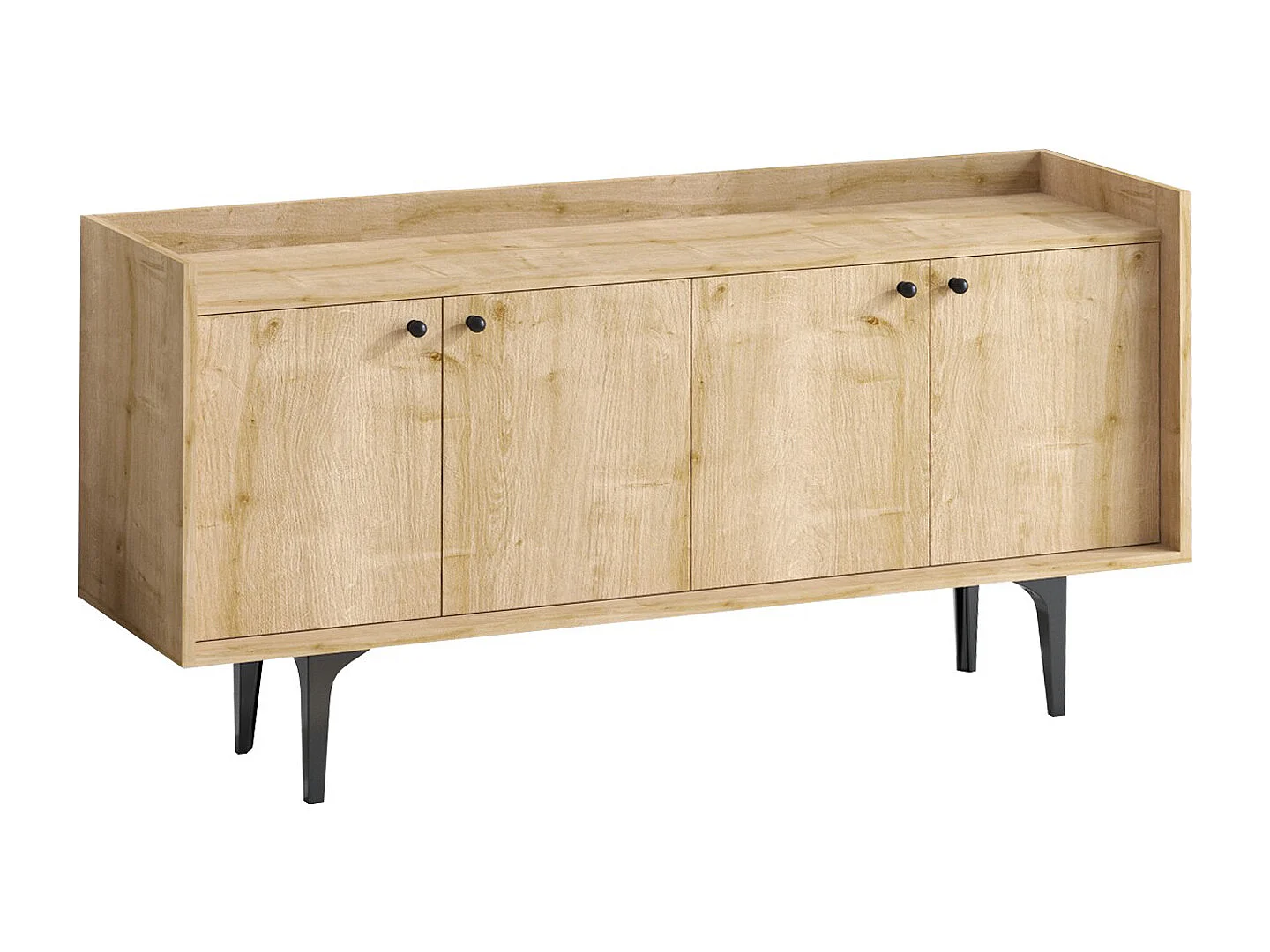 Buffet 4 deuren eiken decor saffier L150 cm - Navi