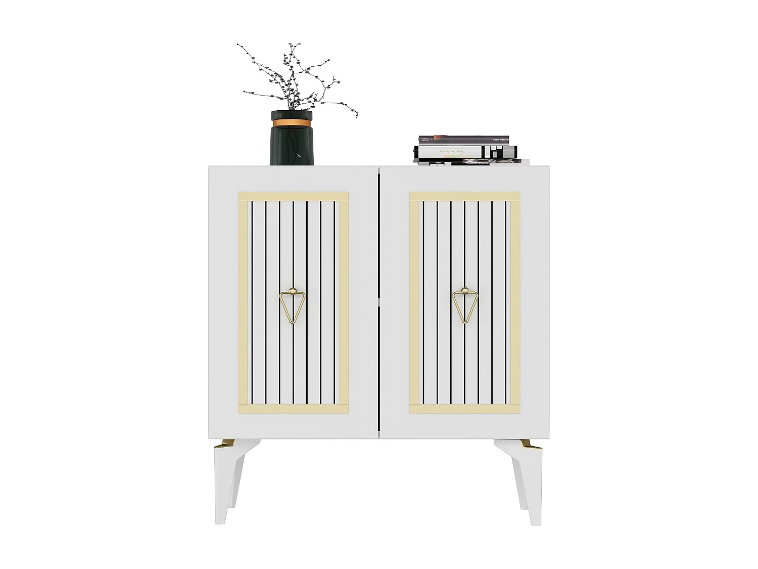 Aparador Capri Blanco dorado75x40x79 cm