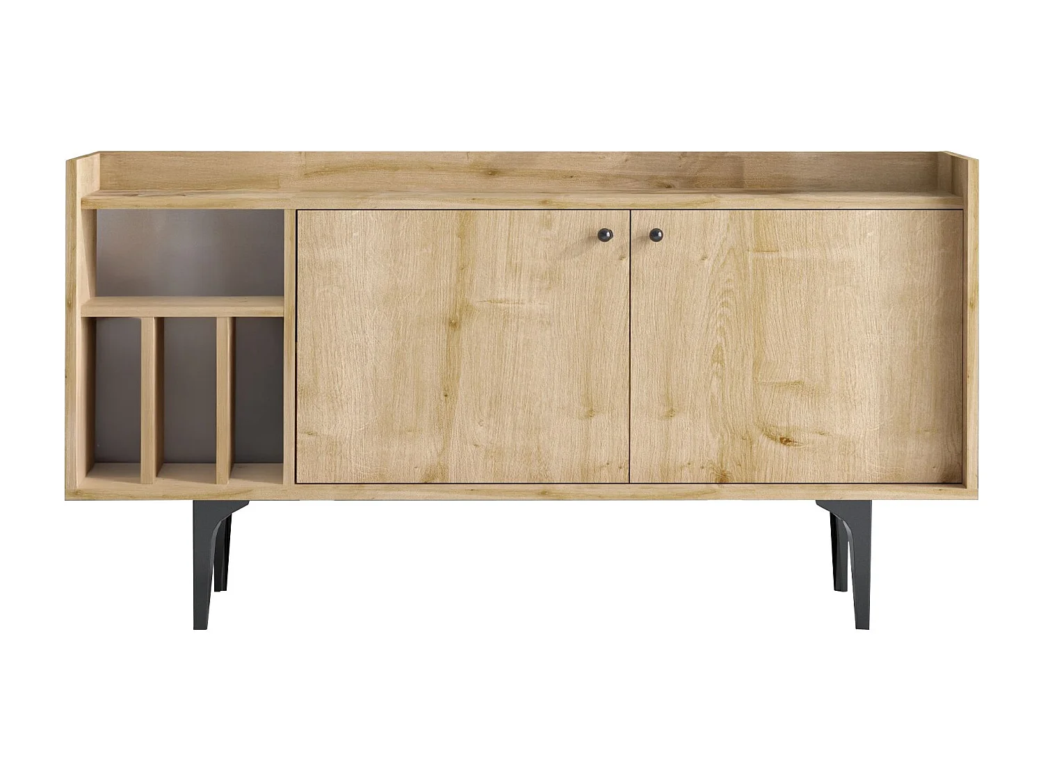 Buffet 3 Fächern 2 Türen Eiche Saphir Dekor L150 cm - CANOPUS