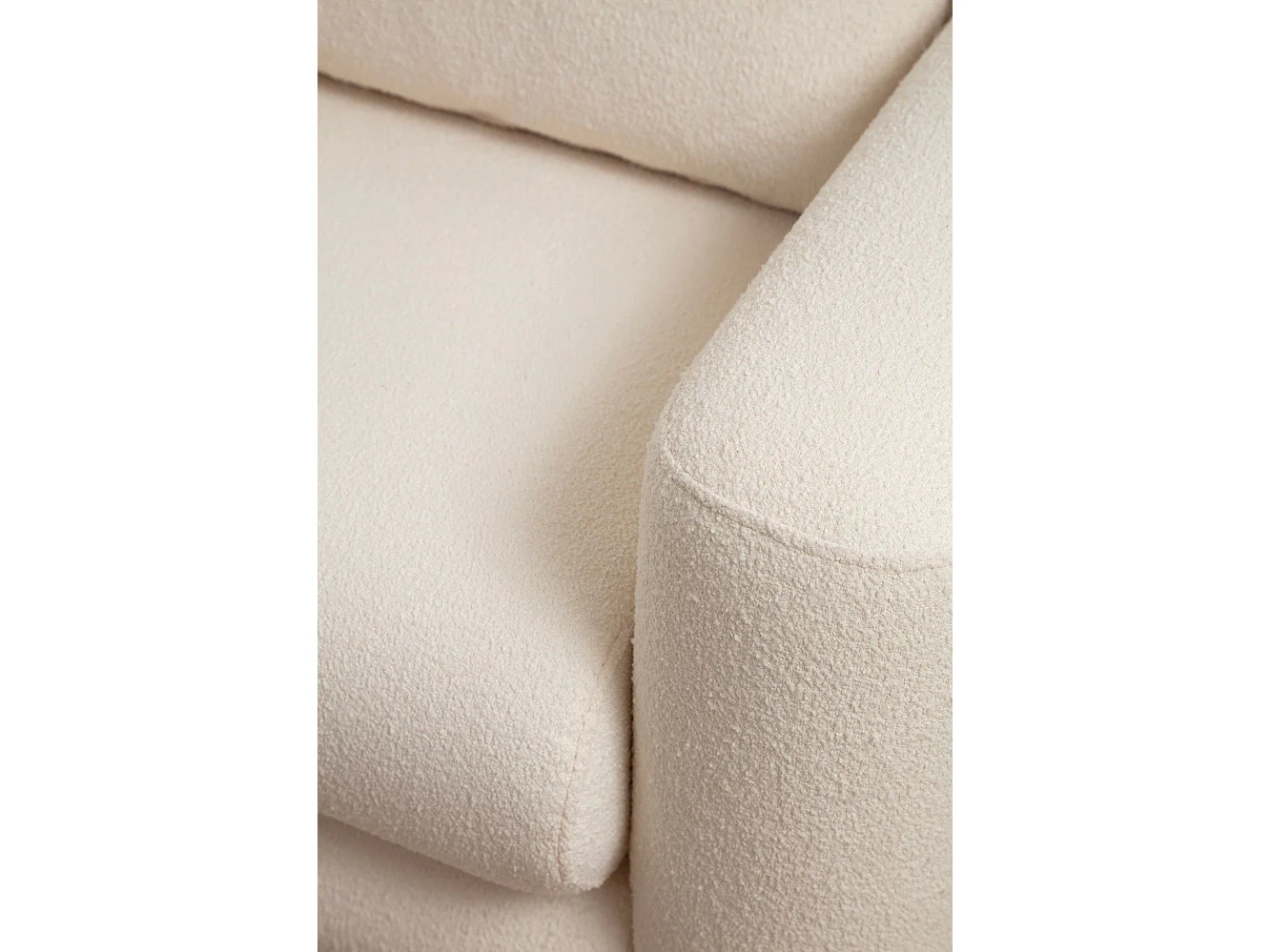 Sofá Altadena 331, De color marrón claro, 215x97x73cm, Tapiz, Patas: Plástico