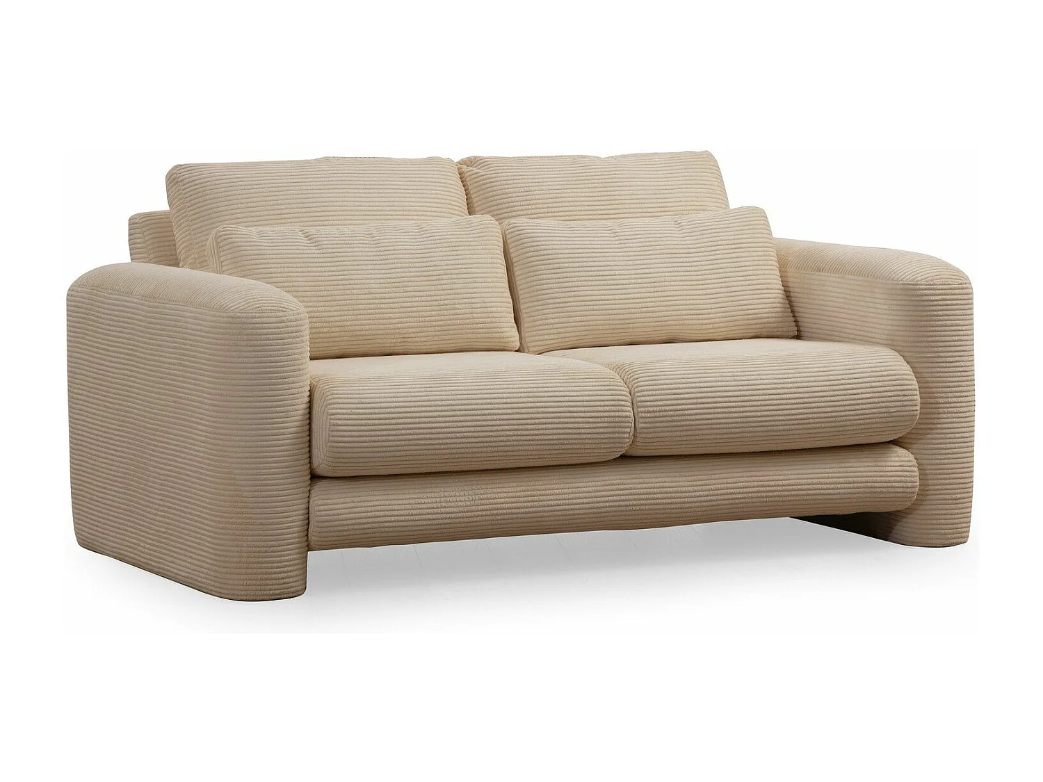 Sofá Altadena 330, De color marrón claro, 180x97x73cm, Tapiz, Patas: Plástico